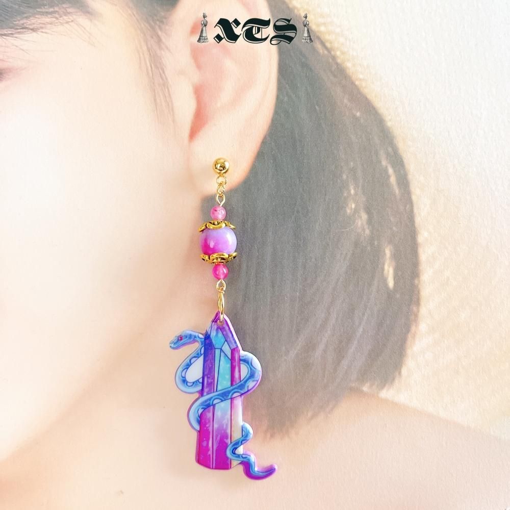 XTS Crystal Snake ピアス TS0276