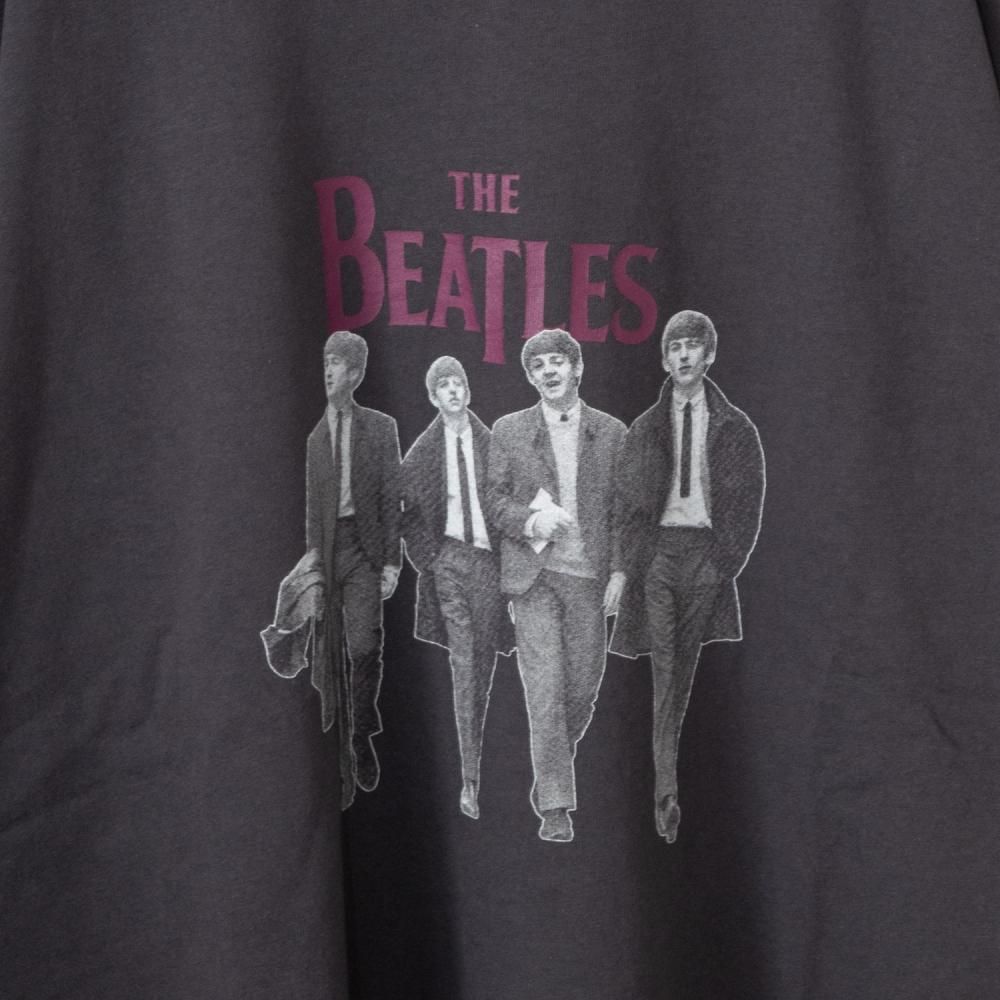THE BEATLES ビートルズ トリム ロンT CHARCOAL チャコール