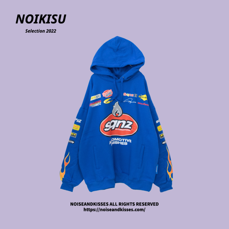 SEQUENZ/SQNZ Racing Pullover Hoodie Parka BLUE