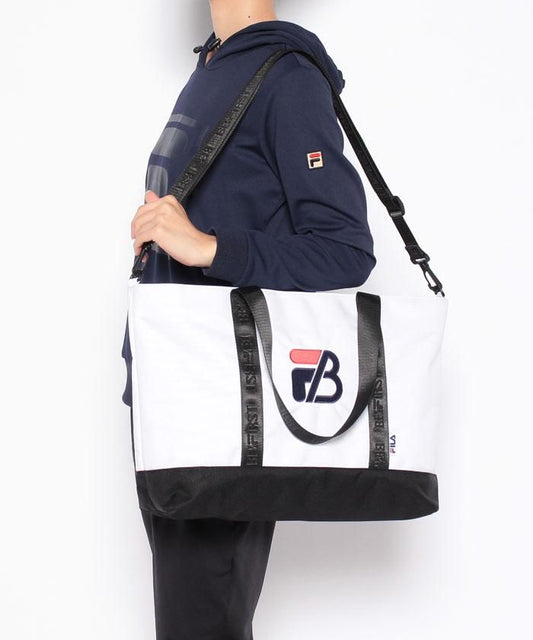 FILA x BE:FIRST ロゴ ２WAY トートバッグ WHITE