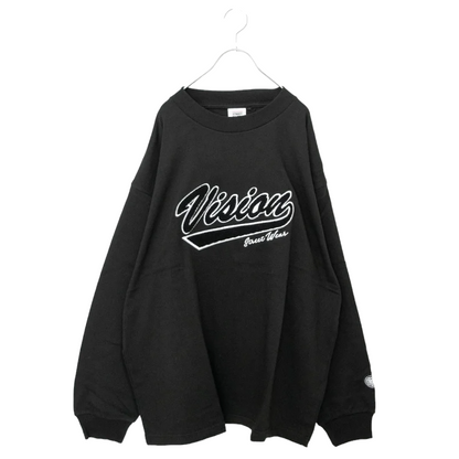 VISION Street Wear Heavy weight Sagara Mock Necklon T Black - YOUAREMYPOISON