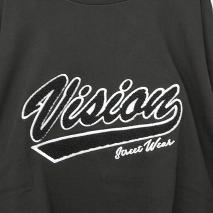 VISION STREET WEAR ヘビーウエイトサガラモックネックロンT BLACK
