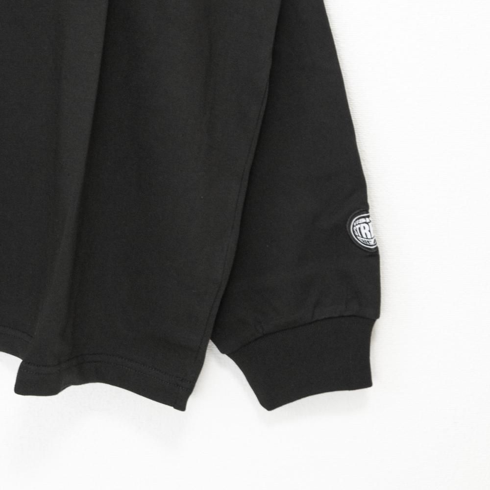 VISION STREET WEAR ヘビーウエイトサガラモックネックロンT BLACK