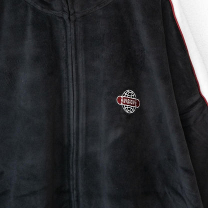 VISION STREET WEAR サイドライン ベロアジャージ セットアップ BLACK