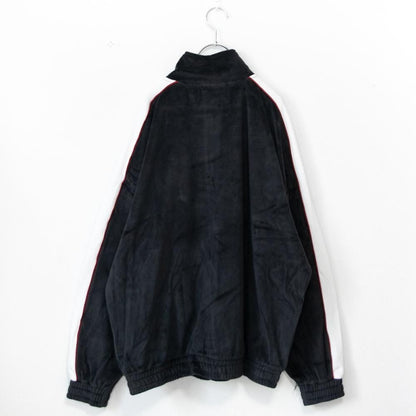 VISION STREET WEAR サイドライン ベロアジャージ セットアップ BLACK
