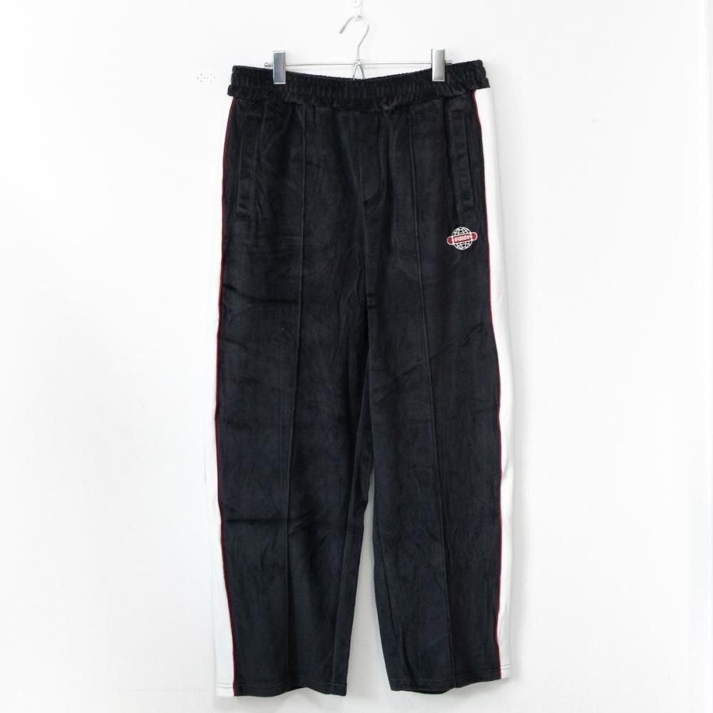 VISION STREET WEAR サイドライン ベロアジャージ セットアップ BLACK
