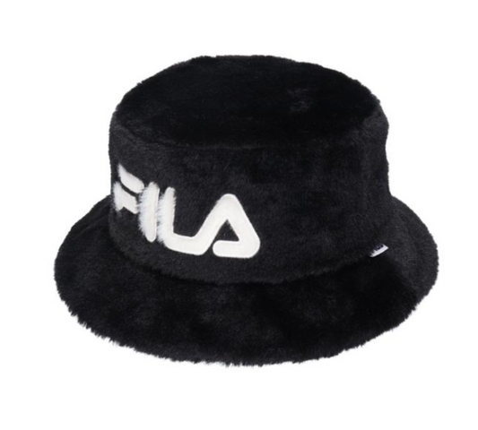 FILA Filagos Fake Far Bucket Hat Black - YOUAREMYPOISON