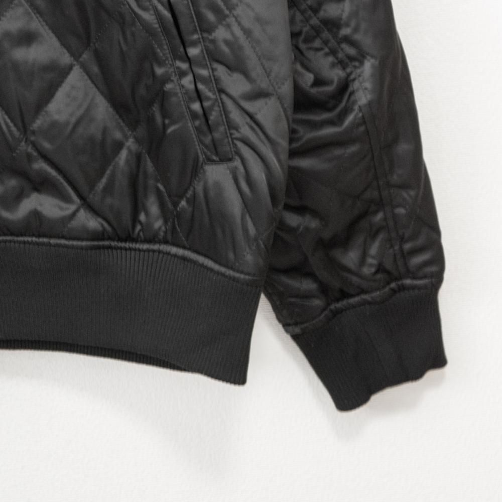 VISION STREET WEAR リバーシブル中綿サテンブルゾン BLACK