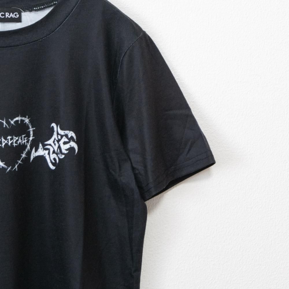 ACDC RAG WING HEART チビT 半袖Tシャツ BLACK ブラック