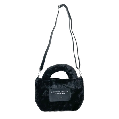 ファー 2WAY トートバッグ [ノエル] ALTROSE BLACK ブラック 黒