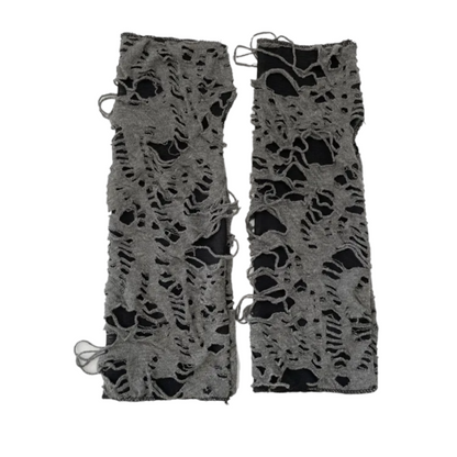 ダメージデザイン アームカバー GRAY BLACK