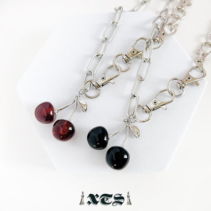 XTS チェリーチェーンネックレス BLACK RED TS0280