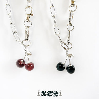 XTS チェリーチェーンネックレス BLACK RED TS0280