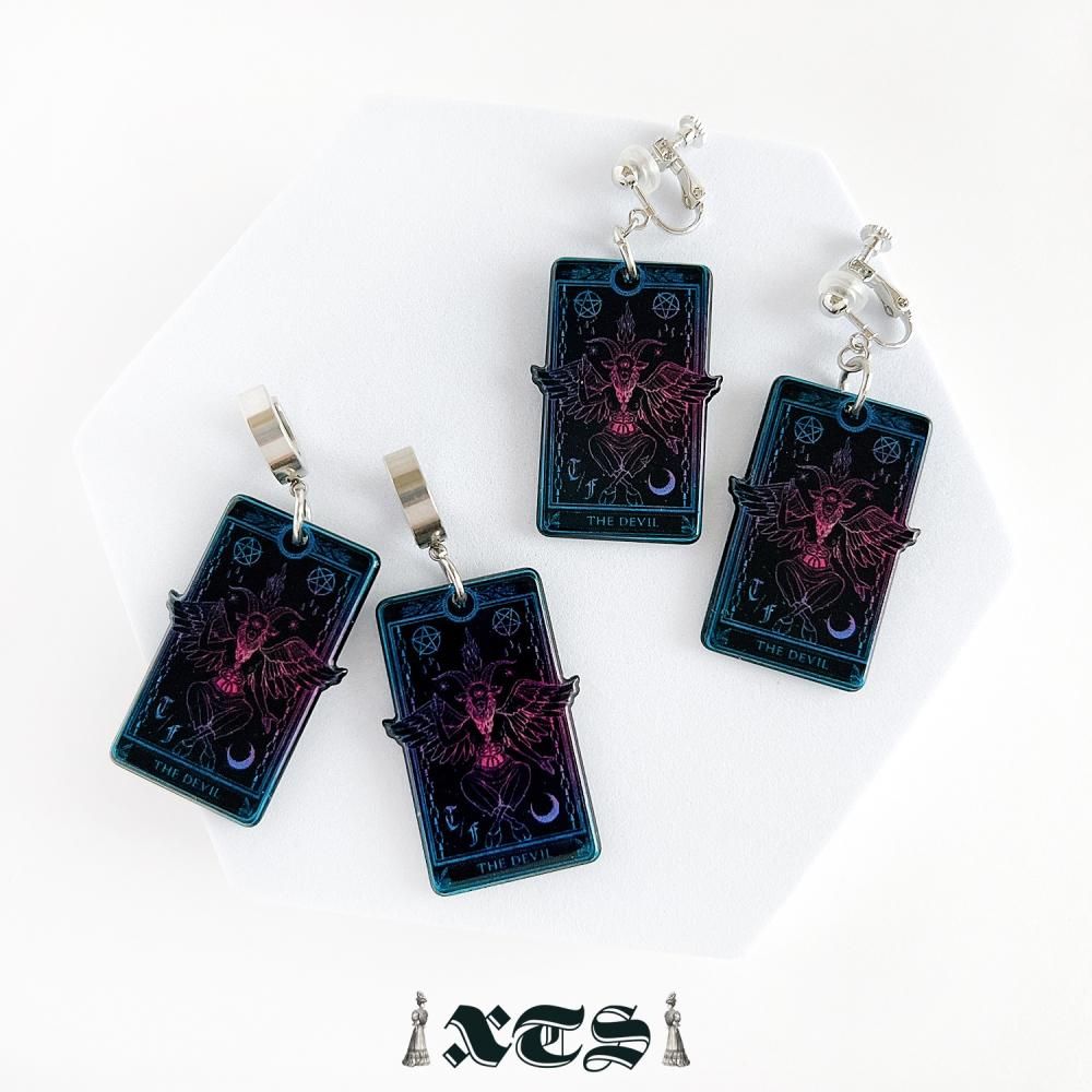 XTS Baphomet カード イヤリング TS0283