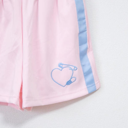 ACDC RAG サイドダブルライン ジャージ ショートパンツ LIGHT PINK