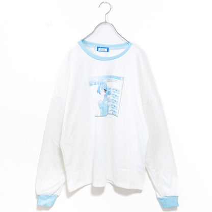 ACDC RAG 恋愛界隈01ちゃん BIG 長袖Tシャツ ロンT BLUE 水色