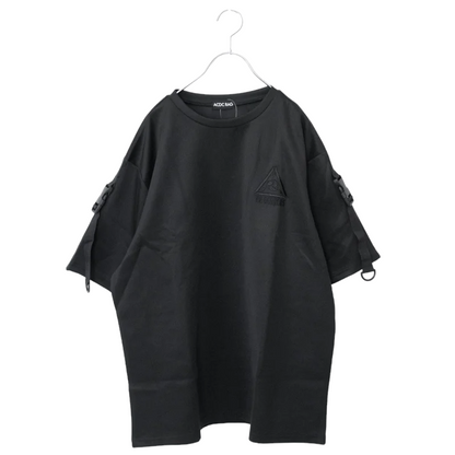 ACDC RAG CYBER PUNK vortex lightning short sleeve T-shirt BLACK