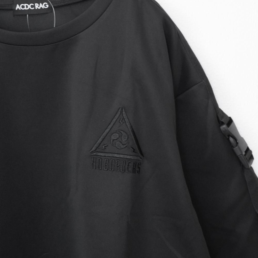 ACDC RAG CYBER PUNK 渦雷 半袖 Tシャツ BLACK