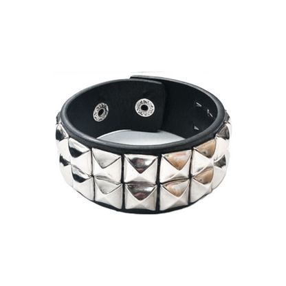 ACDC RAG Pyramid Studs Double Bracelet