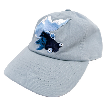 パッチ NEWHATTAN ベースボールキャップ BLUE GOLD FISH