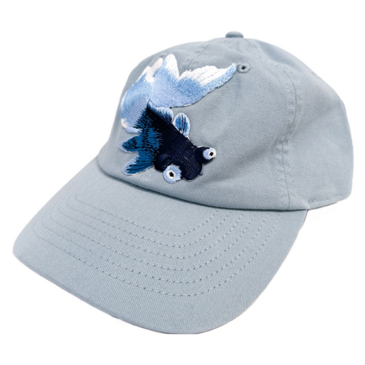 パッチ NEWHATTAN ベースボールキャップ BLUE GOLD FISH