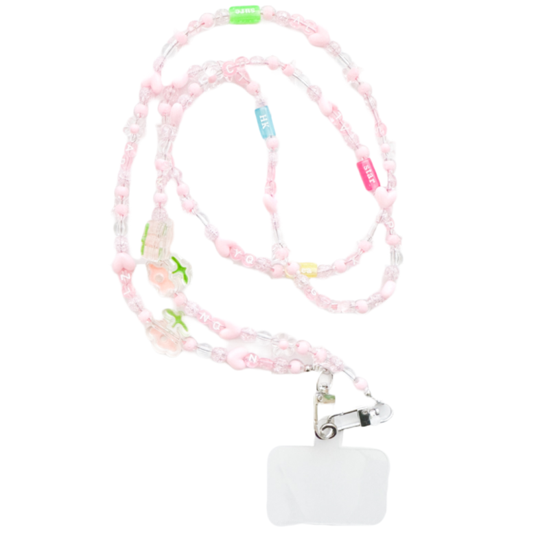 Decorative Beads Smartphone Strap/ALTROSE PINK