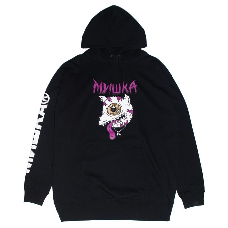 MISHKA RABIES HOODIE Pullover Hoodie BLACK/MICHO-01BLK