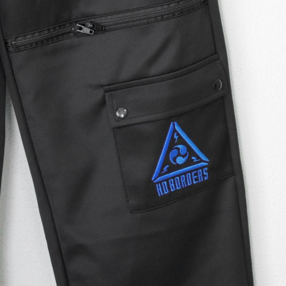 ACDC RAG CYBER PUNK 渦雷 ロングパンツ NEON BLUE BLACK
