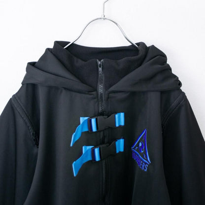 ACDC RAG CYBER PUNK 渦雷 キモノジャケット NEON BLUE BLACK