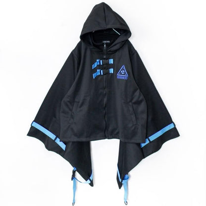 ACDC RAG CYBER PUNK 渦雷 キモノジャケット NEON BLUE BLACK