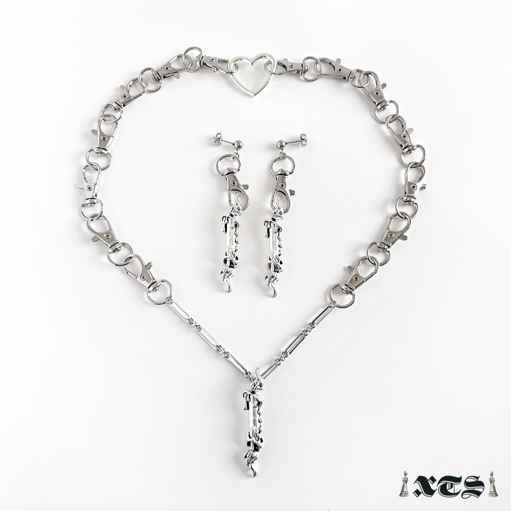 XTS キャンドル チェーン ネックレス SILVER TS0291