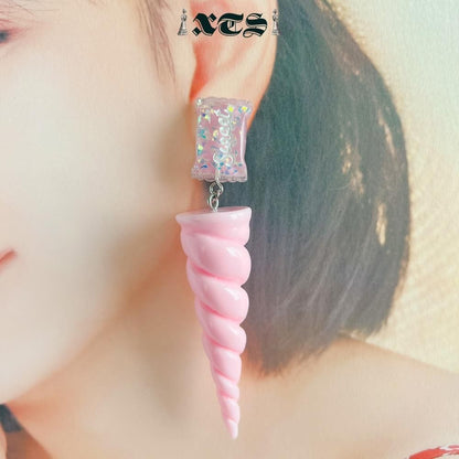 XTS Sweet Unicorn イヤリング PINK PURPLE TS0295