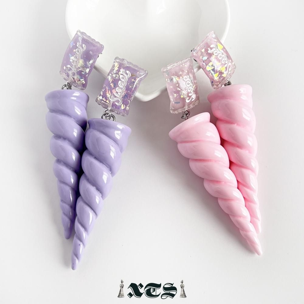 XTS Sweet Unicorn ピアス PINK PURPLE TS0295