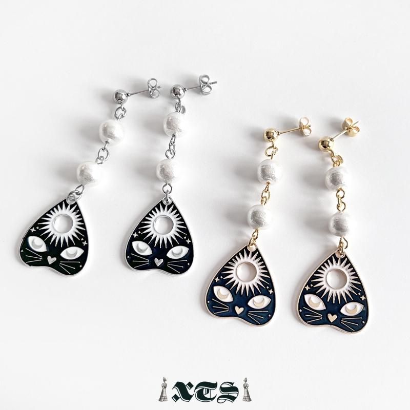 XTS Cat Planchette ピアス シングルキャット GOLD SILVER TS0296