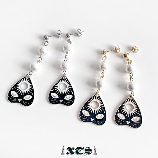 XTS Cat Planchette ピアス シングルキャット GOLD SILVER TS0296