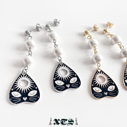 XTS Cat Planchette ピアス シングルキャット GOLD SILVER TS0296