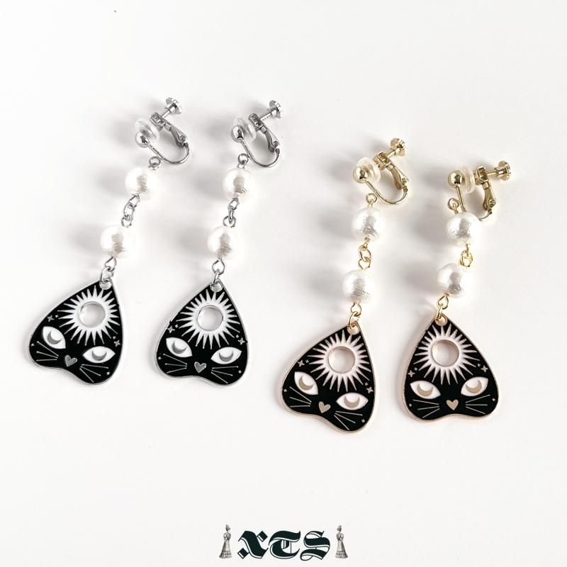 XTS Cat Planchette イヤリング シングルキャット GOLD SILVER TS0297