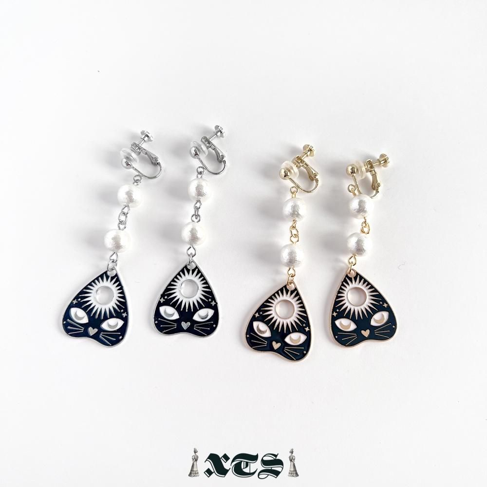 XTS Cat Planchette イヤリング シングルキャット GOLD SILVER TS0297