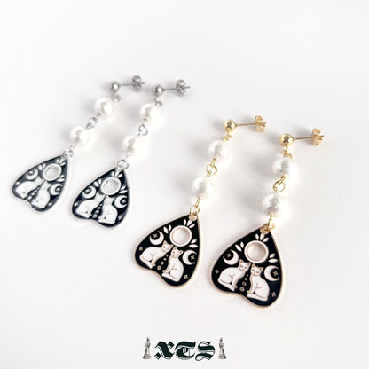 XTS Cat Planchette ピアス ツインキャット GOLD SILVER TS0298