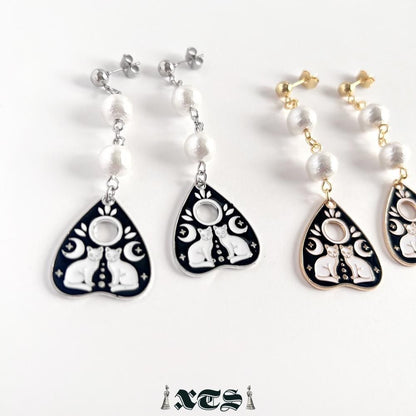 XTS Cat Planchette ピアス ツインキャット GOLD SILVER TS0298