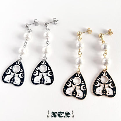 XTS Cat Planchette ピアス ツインキャット GOLD SILVER TS0298