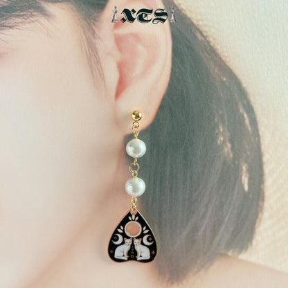 XTS Cat Planchette ピアス ツインキャット GOLD SILVER TS0298