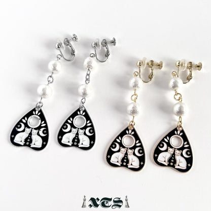 XTS Cat Planchette イヤリング ツインキャット GOLD SILVER TS0299