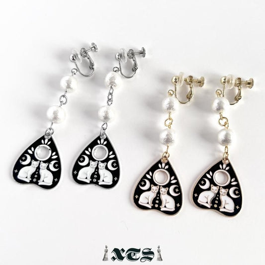 XTS Cat Planchette イヤリング ツインキャット GOLD SILVER TS0299