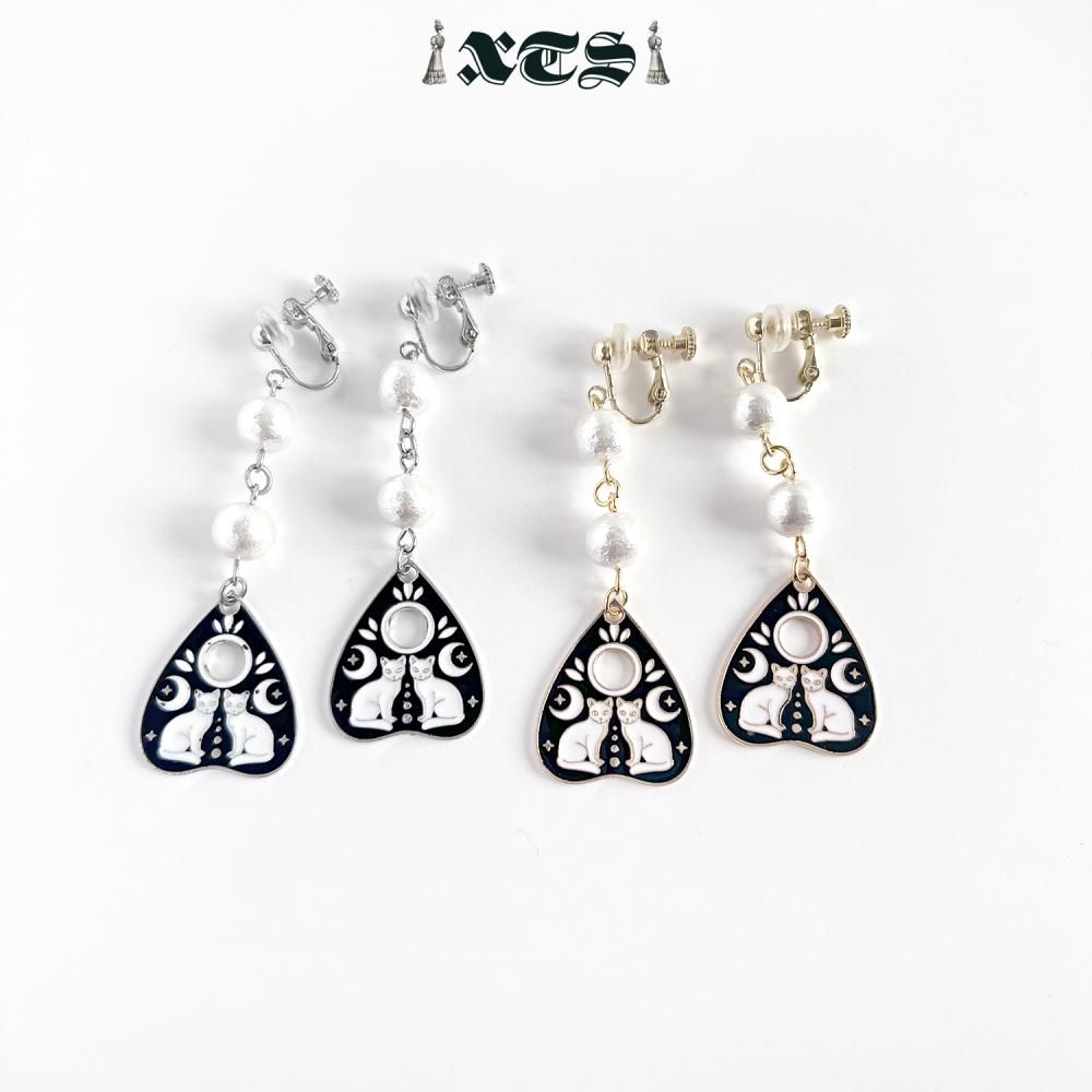 XTS Cat Planchette イヤリング ツインキャット GOLD SILVER TS0299