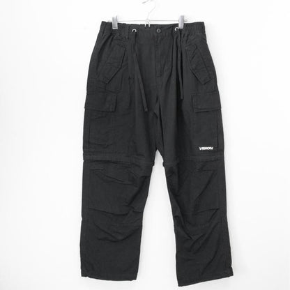 VISION STREET WEAR リップストップカーゴ ZIPOFF パンツ BLACK