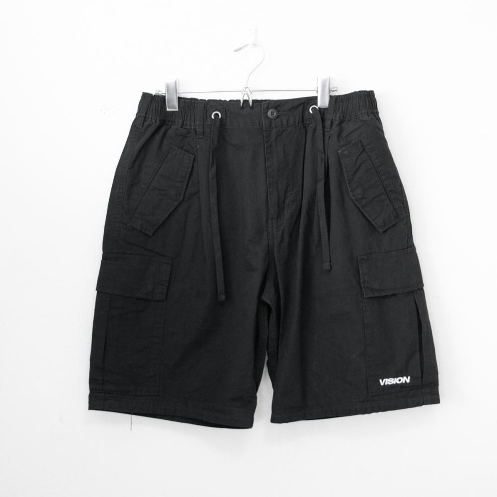 VISION STREET WEAR リップストップカーゴ ZIPOFF パンツ BLACK