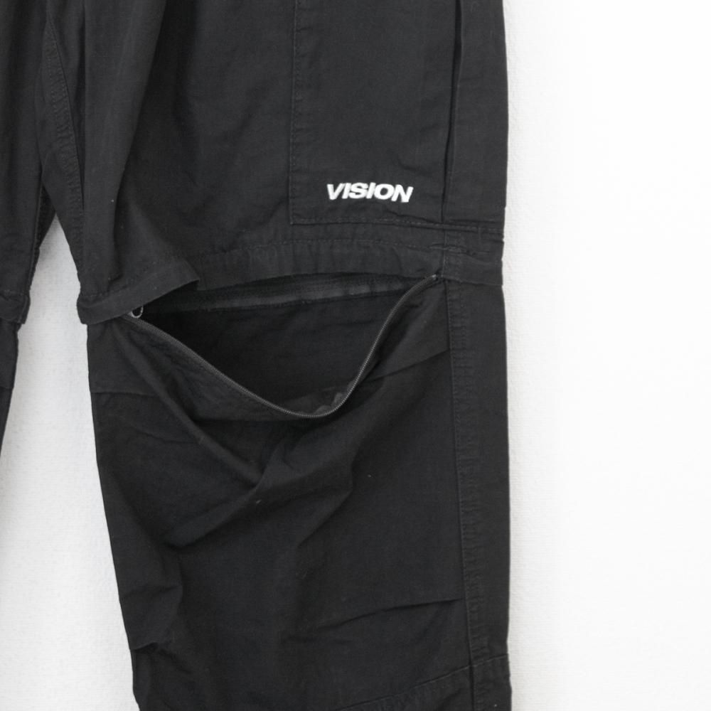 VISION STREET WEAR リップストップカーゴ ZIPOFF パンツ BLACK
