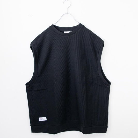 VISION STREET WEAR ワッフルベスト＆Tシャツ アンサンブル セット売り BLACK