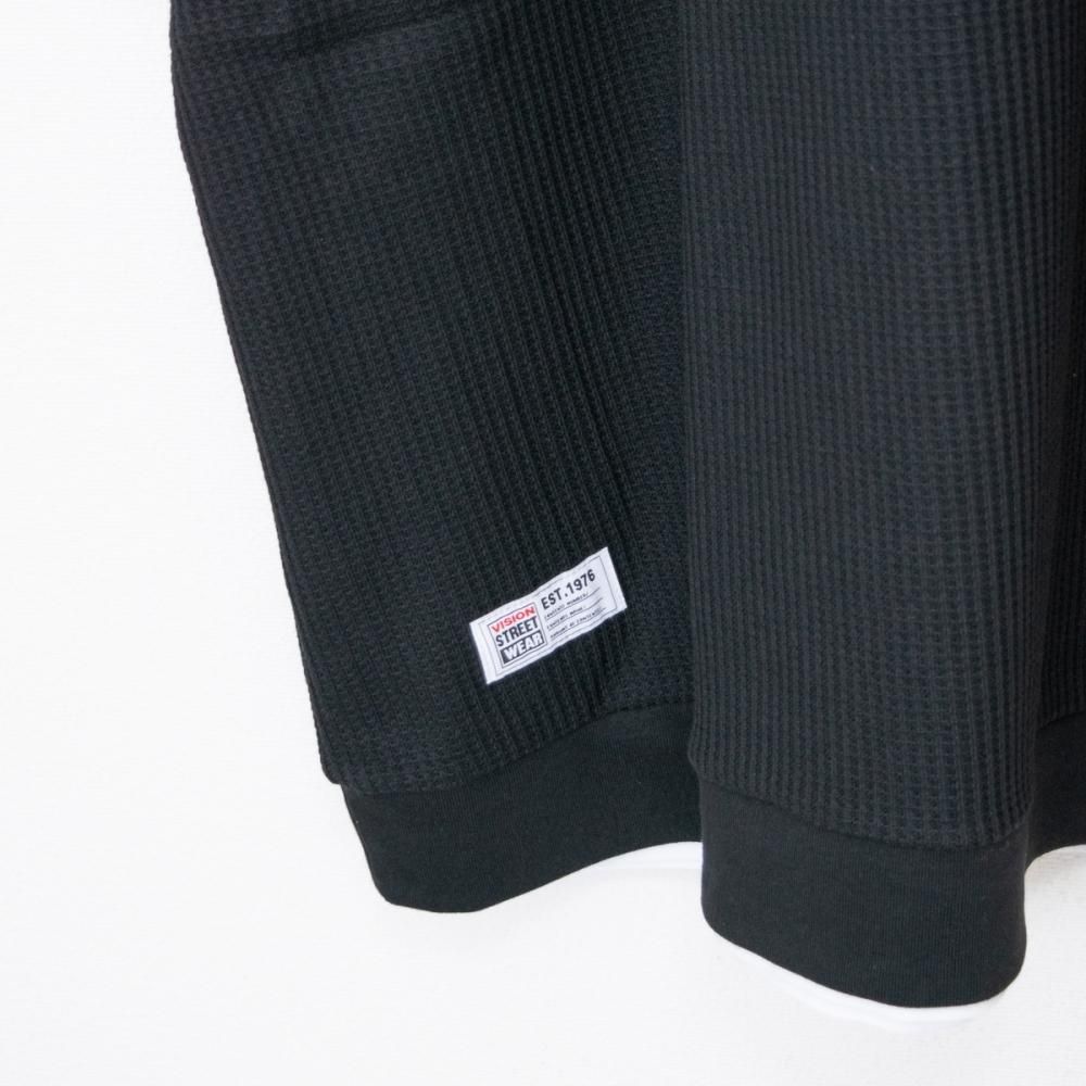VISION STREET WEAR ワッフルベスト＆Tシャツ アンサンブル セット売り BLACK
